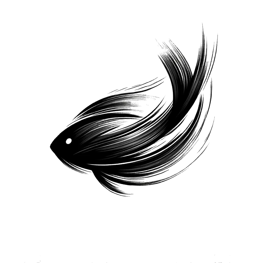 A drawing of fish symbolizing disciples in black and white depicting the theme of disciple
