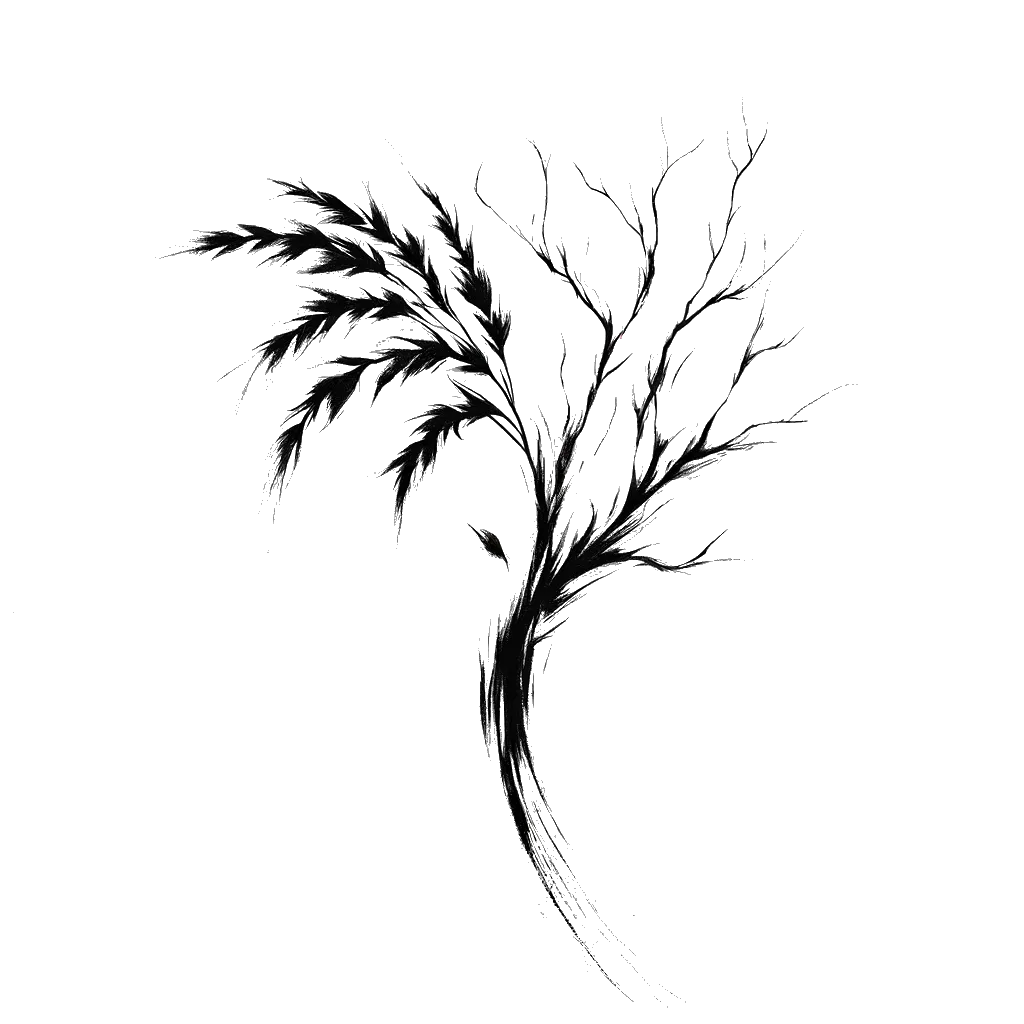 a dead plant depicting the theme of famine in black and white.