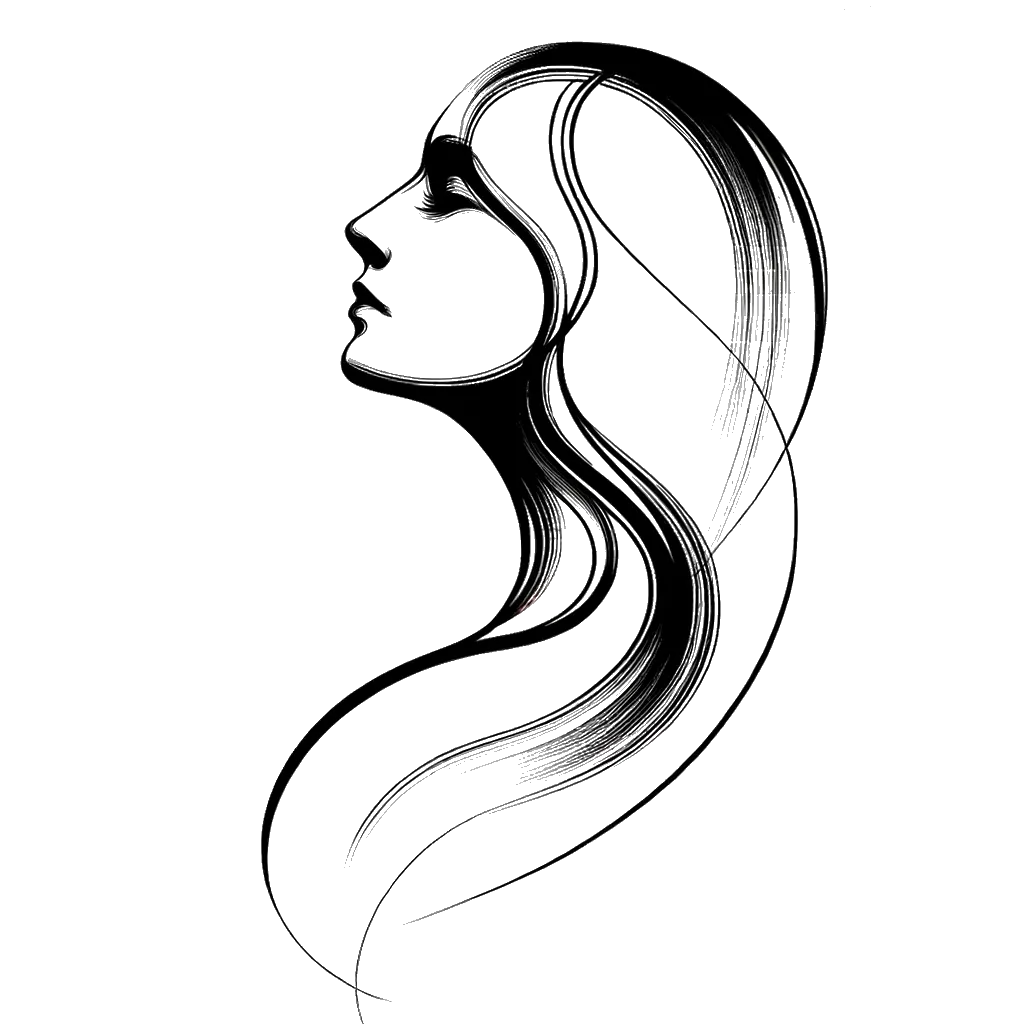 a old woman looking up and to the right in thought depicting the theme of thoughts in black and white.
